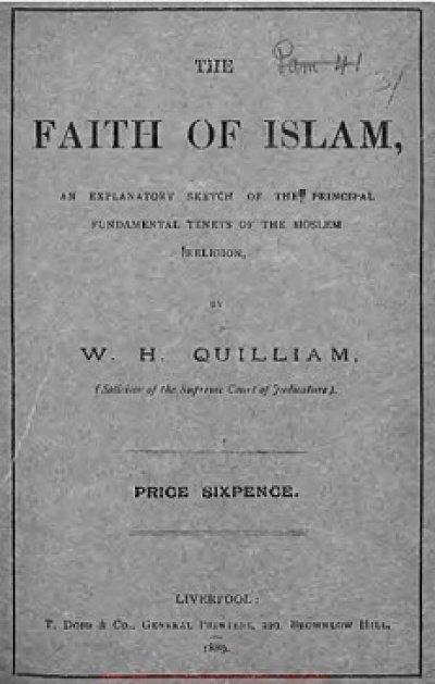Обложка книги Квиллиама «Вера Ислама» (1889)