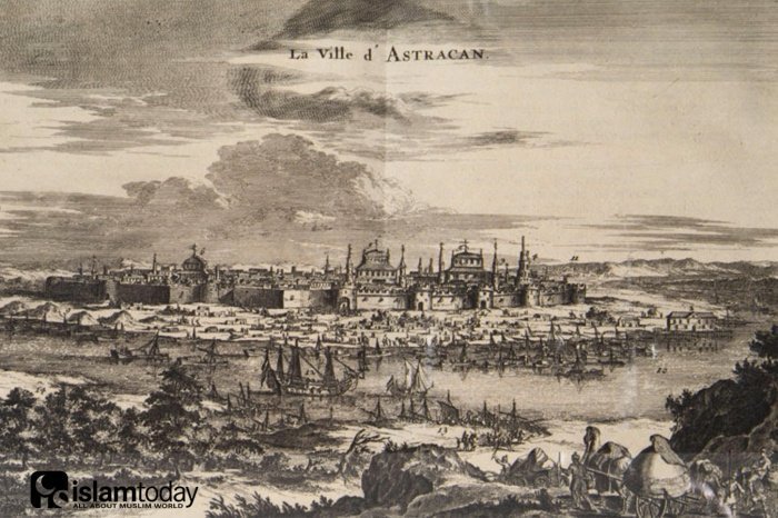 Астрахань в XVII веке. Гравюра 1682 года (Фото: wikipedia.org).