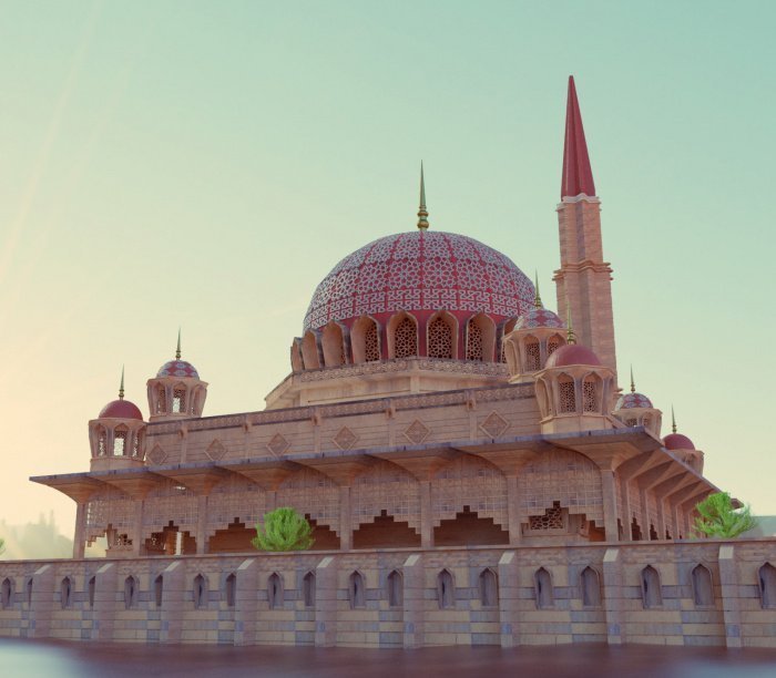 Мечеть Путра (Фото: artstation.com).