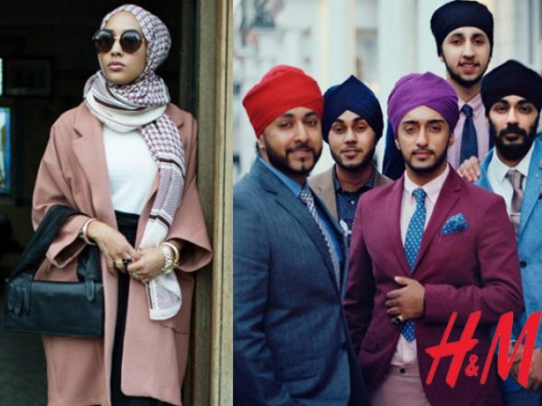 Примечательно, что одной из центральных фигур модной кампании оказалась модель в хиджабе